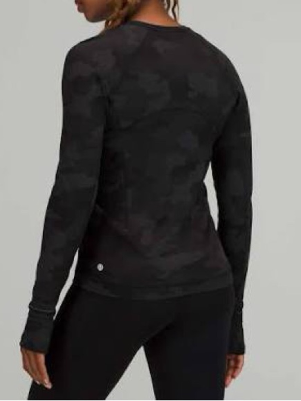 Lululemon Its Rulu Run Long Sleeve Shirt Heritage 365 Camo Deep Coal Multi sz 12